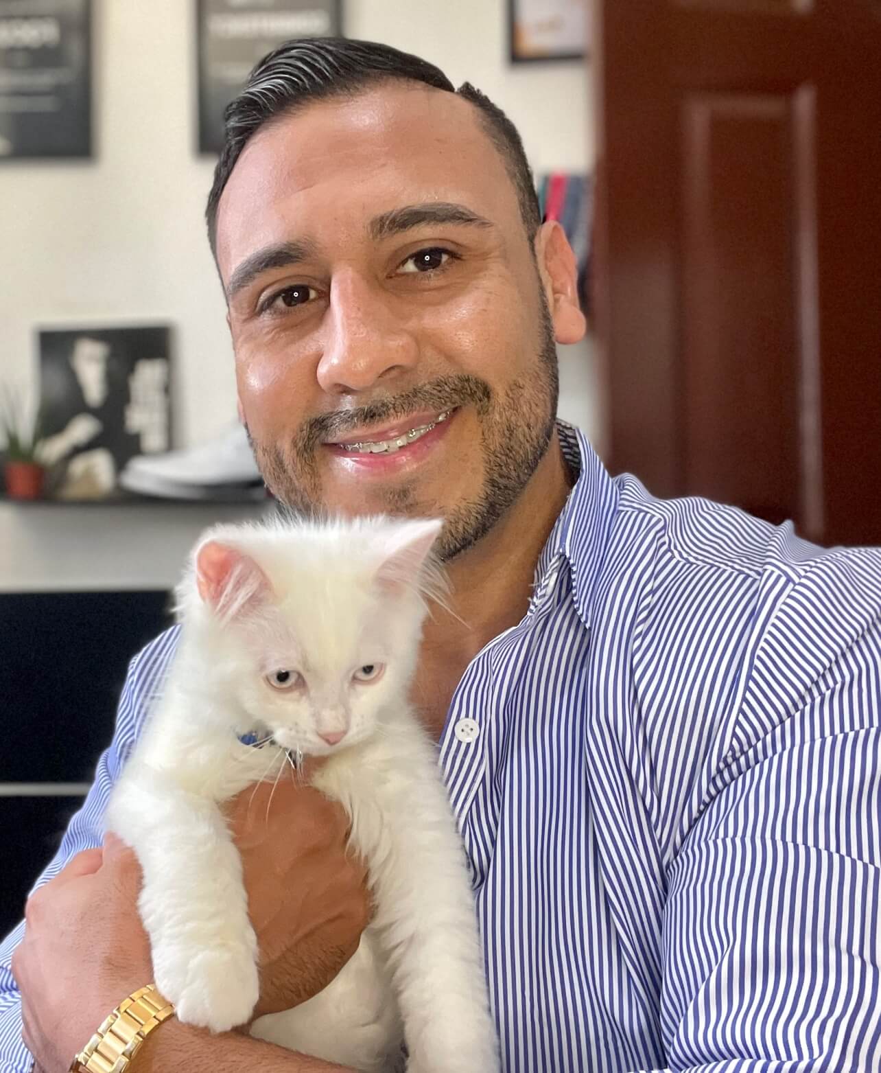 Michael Photo With Cat